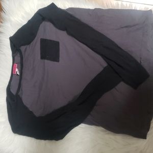 Black and Grey Sleep Shirt